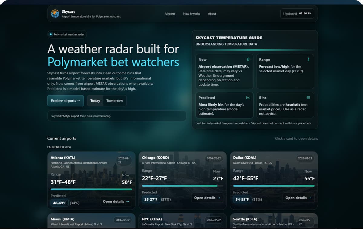 Skycast screenshot placeholder